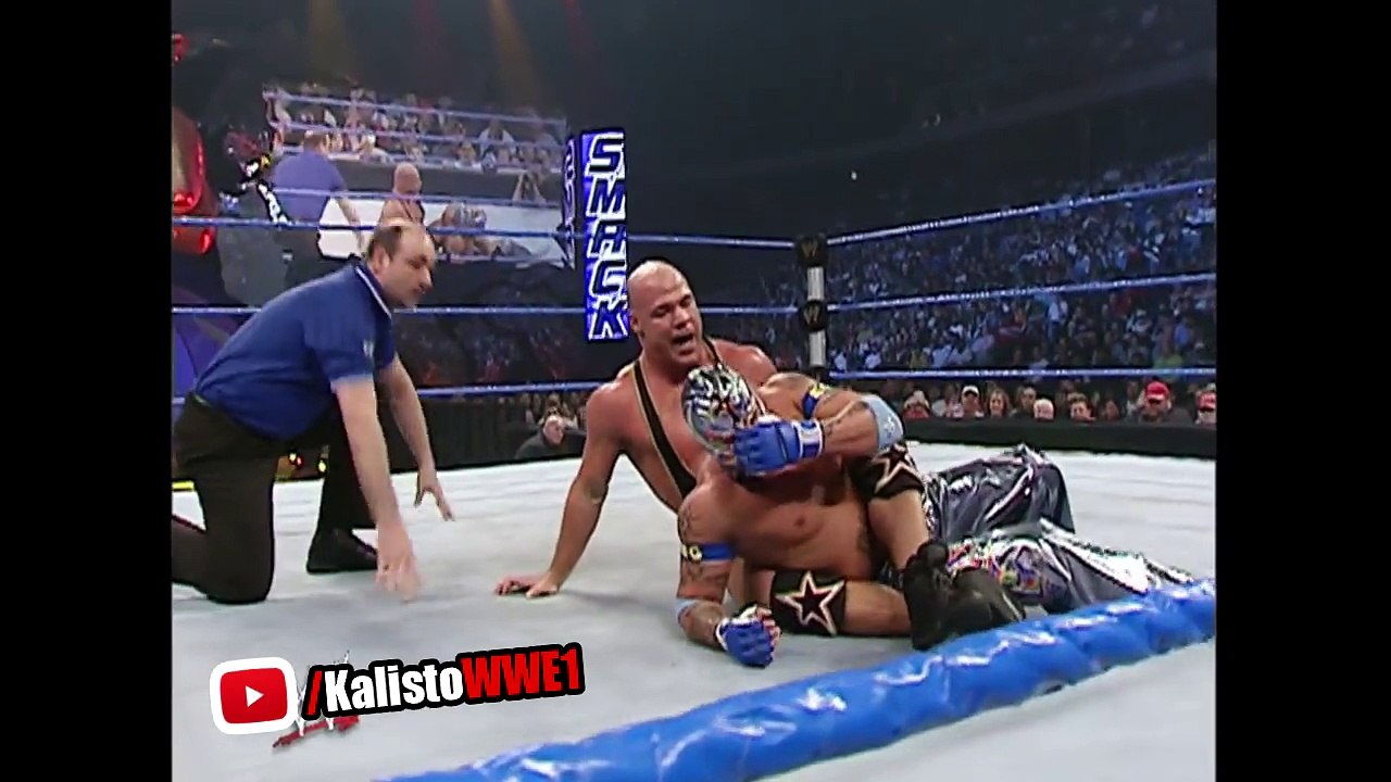 WWE Kurt Angle Vs. Rey Mysterio - Smackdown March 31, 2006 [(00h07m07s-00h14m15s)