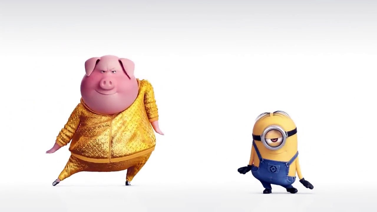 Sing Movie 2016 - Minions and Gunter - Piggy Power dancing-gj77Calu0Gw