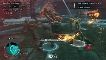 SHADOW OF WAR NO DEATHS FIRST TIME PLAYTHROUGH 163 POST-END SIEGE DEFENDING!