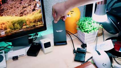 새로 구입한 클레버 타키온 고속 무선충전기 거치대. 슈피겐 무선 충전기는 너무 커()(Clever Tachyon Wireless Charger)-XP_pHSYiFyc