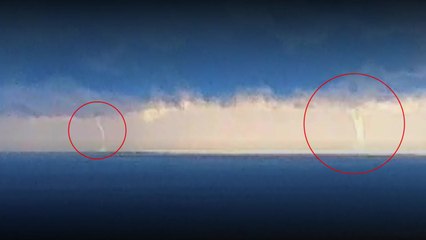 올겨울 최강 한파 속 제주 해상에 쌍둥이 용오름 / YTN