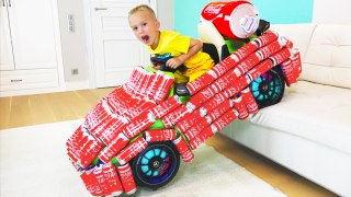 Funny BABY COCA COLA PRANK! Kids  Transform Magic Car, Family Fun Toys for kids