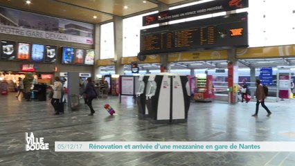 Rénovation et arrivée d'une mezzanine en gare de Nantes
