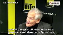 Quand Jean d'Ormesson évoquait sa mort