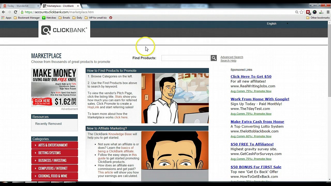 ClickBank Affiliate Marketing – Make Money Without A Website_1