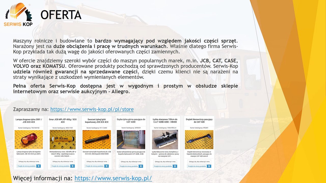 Serwis-Kop - importer i dystrybutor części do maszyn rolniczych i budowlanych