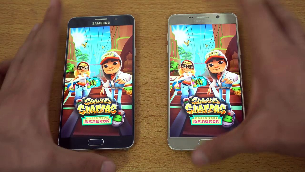 Samsung Galaxy Note 5 Android 7.0 Nougat vs Note 5 Android 6.0.1 Marshmallow - Speed Test! (4K)-jr5UE9AxaFU