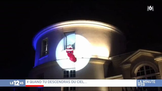 Clamart : Durant le spectacle du marché de Noël, le Père Noël tombe du toit de la mairie ! Regardez