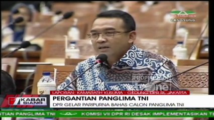 DPR Menggelar Rapat Paripurna Bahas Calon Panglima TNI
