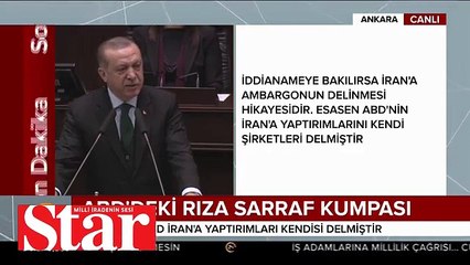 Cumhurbaşkanı Erdoğan'dan Sarraf kumpasına bu sözlerle tepki gösterdi