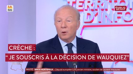 Crèche : Brice Hortefeux « souscrit » à la décision de Wauquiez