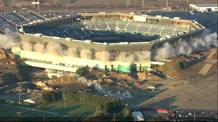 Detroit Silverdome implodes on second attempt