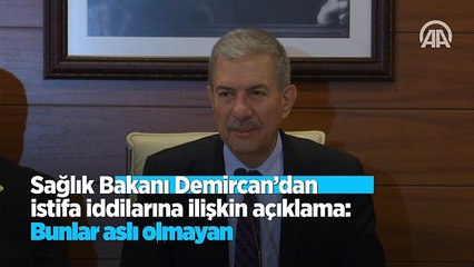 Sağlık Bakanı'ndan 'istifa iddiaları'na yanıt