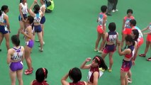 高校女子　4×400ｍリレー　緊張のスタート前 high school girl 4*400m relay