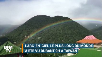 L'arc-en-ciel le plus long du monde a été observé pendant 9 heures à Taïwan