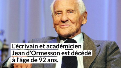 Jean d'Ormesson, mort d'un Immortel