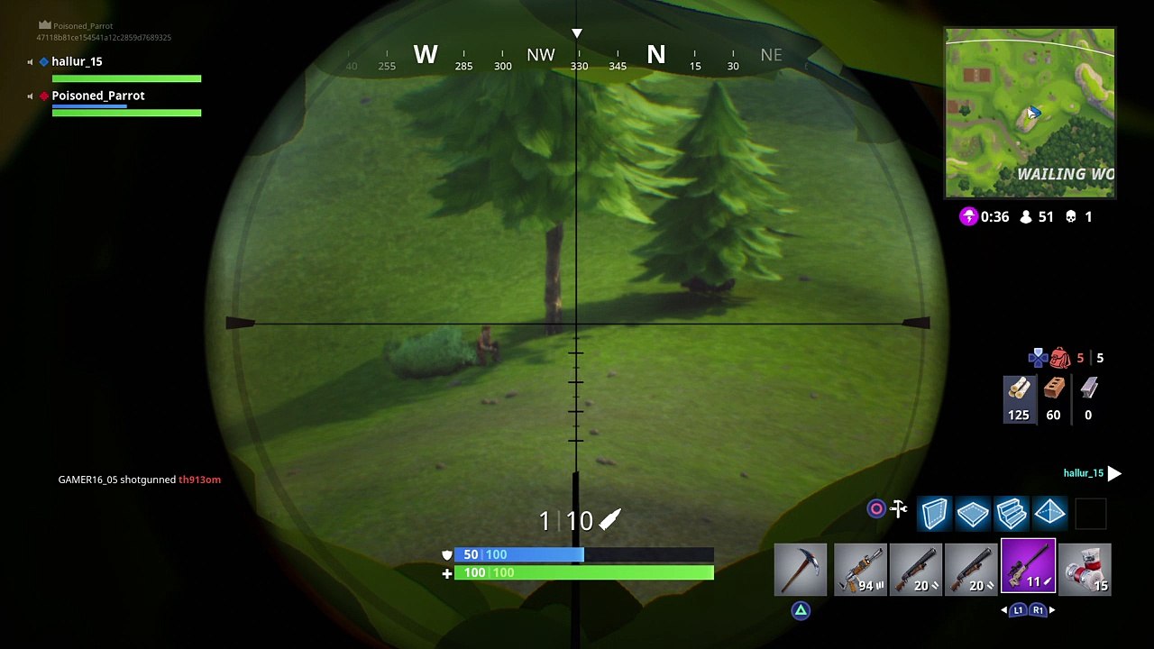 Fortnite_Sniper Headshot on Jumping Target