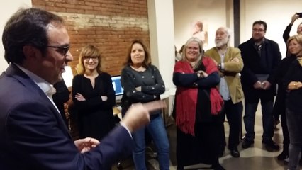 Parlament de Josep Rull a l'arribada de la seu de campanya