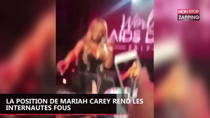 Mariah Carey : Sa position sur cette vidéo rend les internautes fous (Vidéo)
