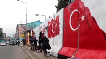 15 Temmuz İzlerini Güvenlik Duvarlarına Resmettiler