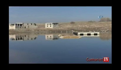 Baraj suları çekilince mezarlıklar ortaya çıktı
