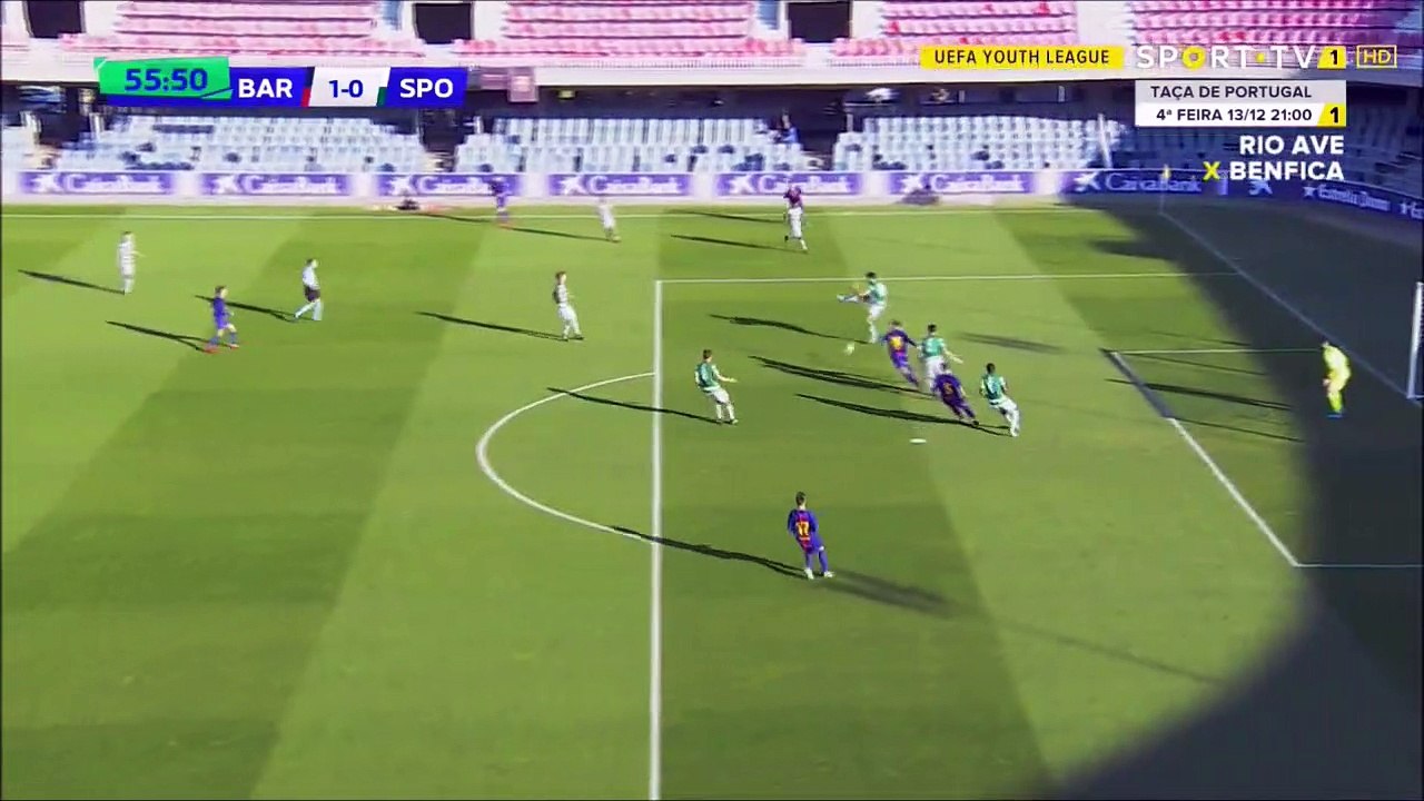 1-0 Edgar Fernandez Goal UEFA Youth League  Group D - 05.12.2017 FC Barcelona Youth 1-0 Sporting...