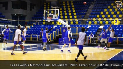Avant match avec Travis Leslie, Eurocup, Levallois vs Kazan
