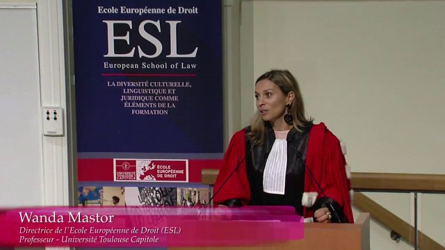 [EED - Rentrée solennelle 2017] 05 - Wanda Mastor, Directrice de l’European School of Law