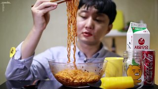 한정판 핵불닭볶음면 먹방 지옥의 맛! 리얼사운드 옥탑방미식가 #66화 Hot Spicy Noodle Mukbang^ㅡ^!