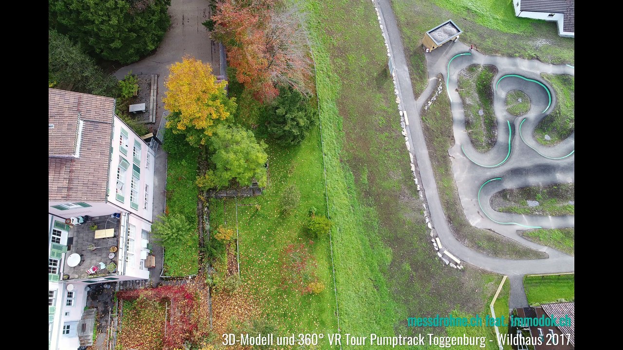 3D-Modell und 360° VR Tour Pumptrack Toggenburg in Wildhaus SG
