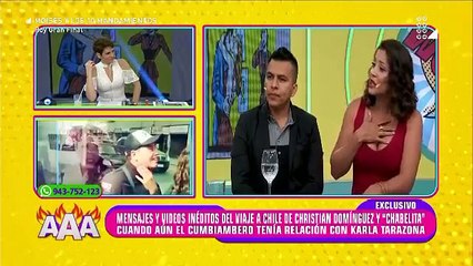 La rabia de Karla en vivo tras confirmar que Christian le fue infiel