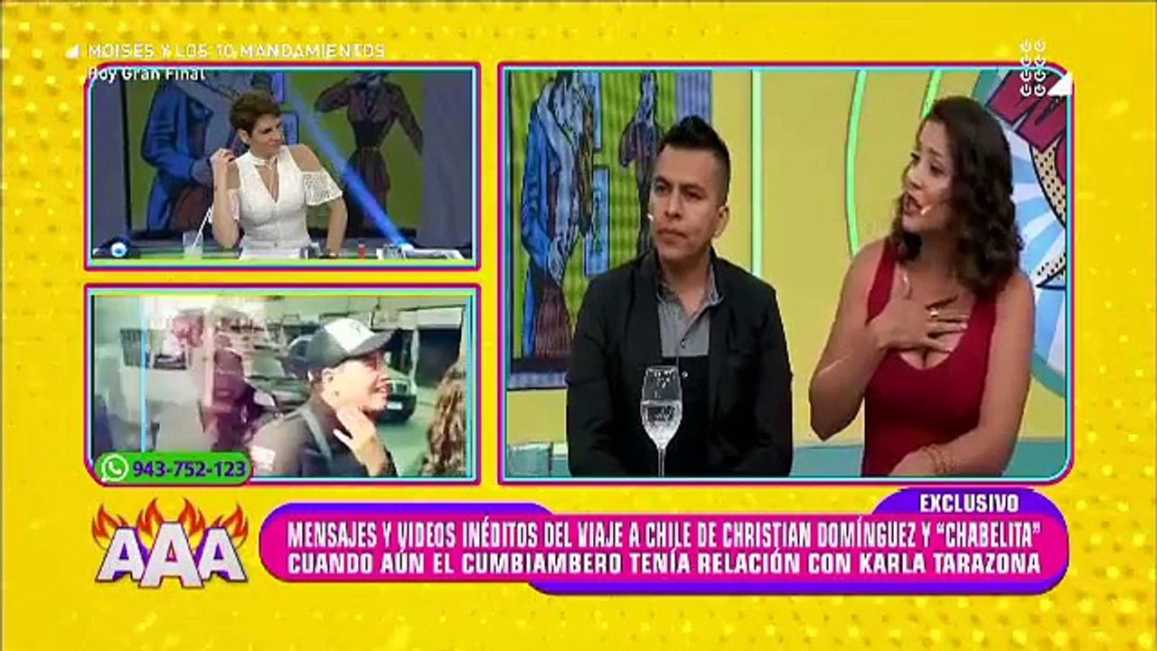 La rabia de Karla en vivo tras confirmar que Christian le fue infiel
