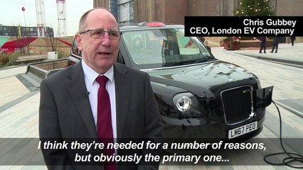 London's iconic black cabs go electric