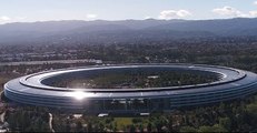 Aerial Footage Captures View of Apple Park in Cupertino, California