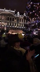 Concentració i crits de 'Llibertat' a Brussel·les