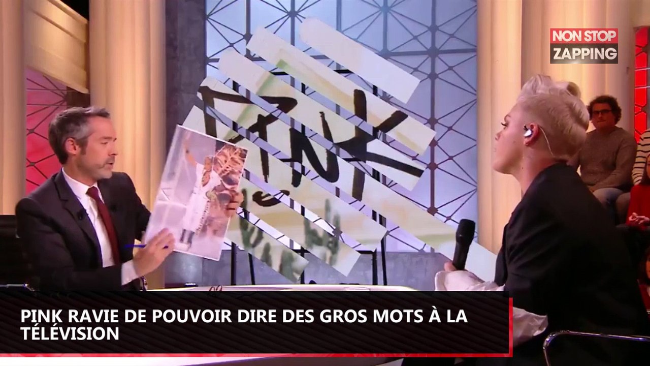 Quotidien : Pink ravie de pouvoir dire des gros mots à la télévision française (Vidéo)
