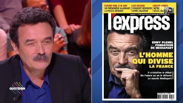 Quotidien : Edwy Plenel réagit à la Une de l'Express