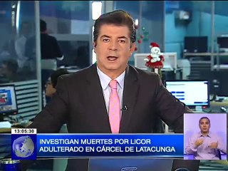 Investigan muertes por licor adulterado en cárcel de Latacunga