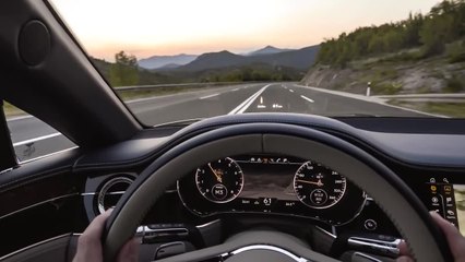 The Continental GT's Optional Driver Assistance Technology displays relevant and customisable information directly in the driver's line of sight
