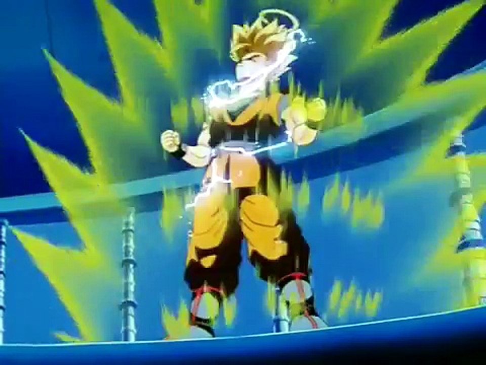 GOKU SE TRANSFORMA EM SSJ3 PARA TRUNKS E GOTEN