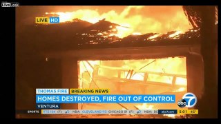 Major Brush Fire in Ventura County Burning Many Homes