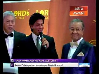 Shah Rukh Khan rai hari lahir Tun Mahathir