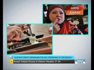 Teknik dan Resepi Durian Crepe