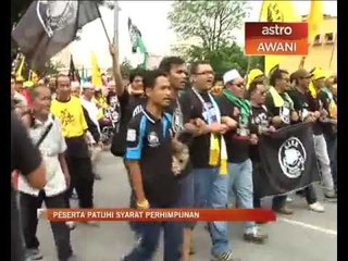 Peserta patuhi syarat perhimpunan