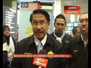 Download Video: Misi A2G12-ER : RM 2.56 juta sumbangan berjaya dibawa ke Gaza