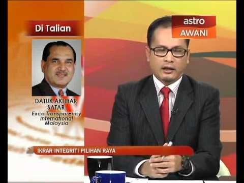 Analisis Awani - Ikrar Integriti Pilihan Raya