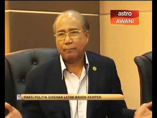 Parti politik dibenar letak bahan kempen