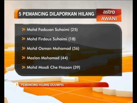 Pemancing hilang dijumpai di kawasan berdekatan sempadan Thailand