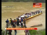 Bot Ekspress karam di Sungai Rajang Belaga Sarawak