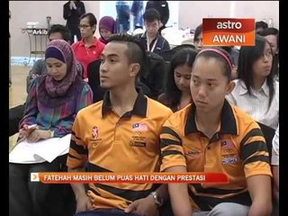 Fatehah belum puas hati dengan prestasi